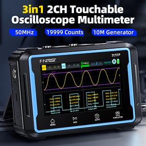 FNIRSI® 2C53P 3-IN-1 50MHz 250MS/S Dual Channel Tablet Touchable Oscilloscope Multimeter DDS Generator