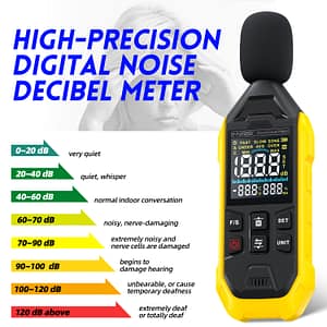 FNIRSI®FDM01 High-Precision Digital Noise Decibel Meter